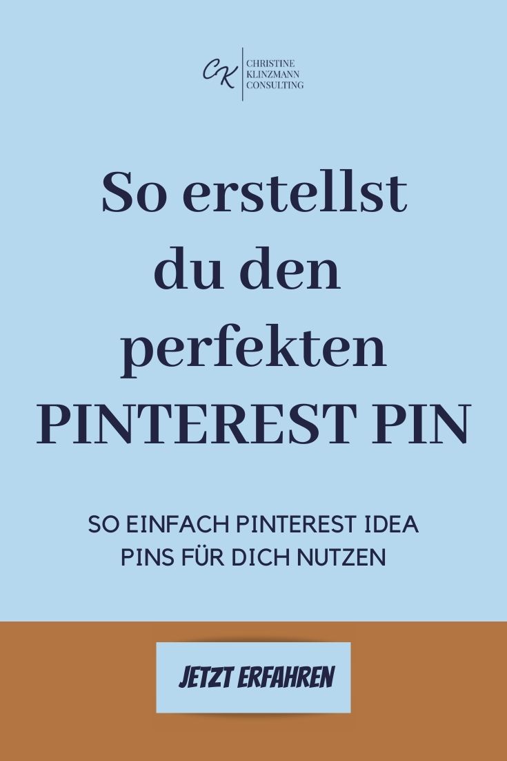 So geht's: Optimiere jeden Pin, mache ihn in 5 Schritten zum perfekten Pinterest Pin. Meine Tipps für klickstarke Pins: Format, Design, Headline, ...