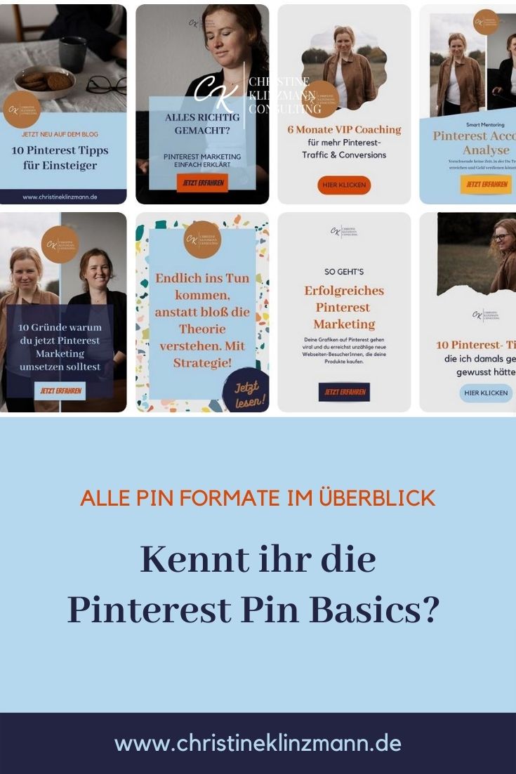 Hier findet ihr eine Übersicht über alle Pinterest Pin Formate inkl. Bildgrößen! ✓ Standard Pin ✓ Idea Pin ✓ Video Pin ✓ Produkt Pin